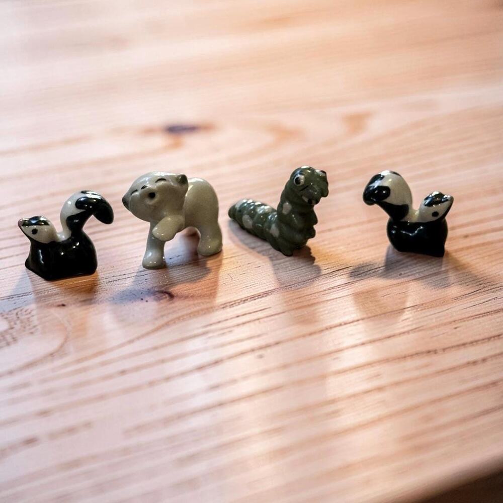 Vintage Hagen Renaker Miniature Animal Figurines Set